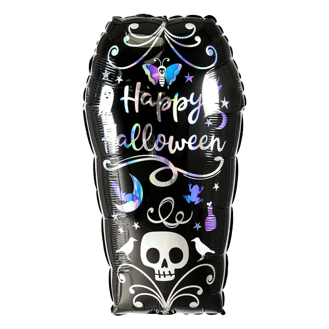 Anagram Holo Iridescent Coffin 27" Supershape Foil Balloon (1)