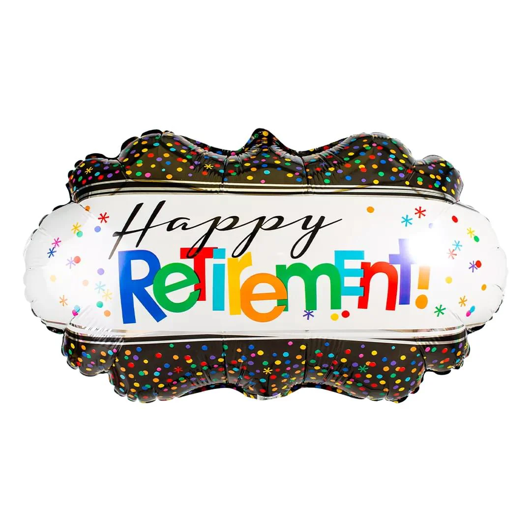 Anagram Happy Retirement 27" Supershape Foil Balloon (1)