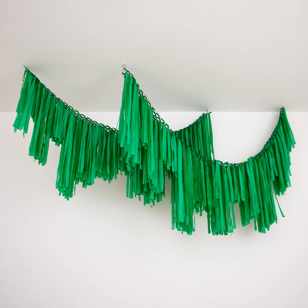 Tassel Fringe Forest Green 3m Section (1)