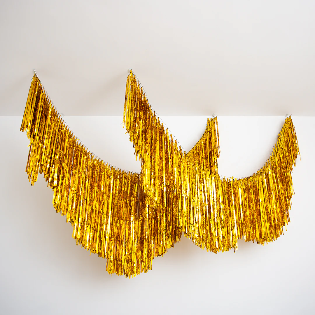 Tassel Fringe Metallic Gold 3m Section (1)