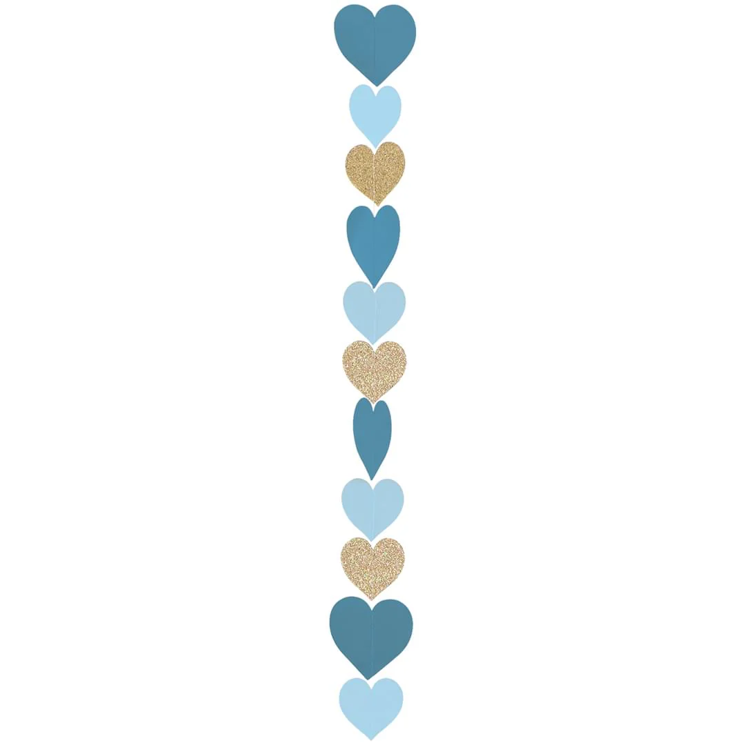 Bubblegum Direct Teal & Gold Heart Tail 1.2m (1)