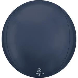 Anagram True Navy Satin 15" Orbz Foil Balloon (1)