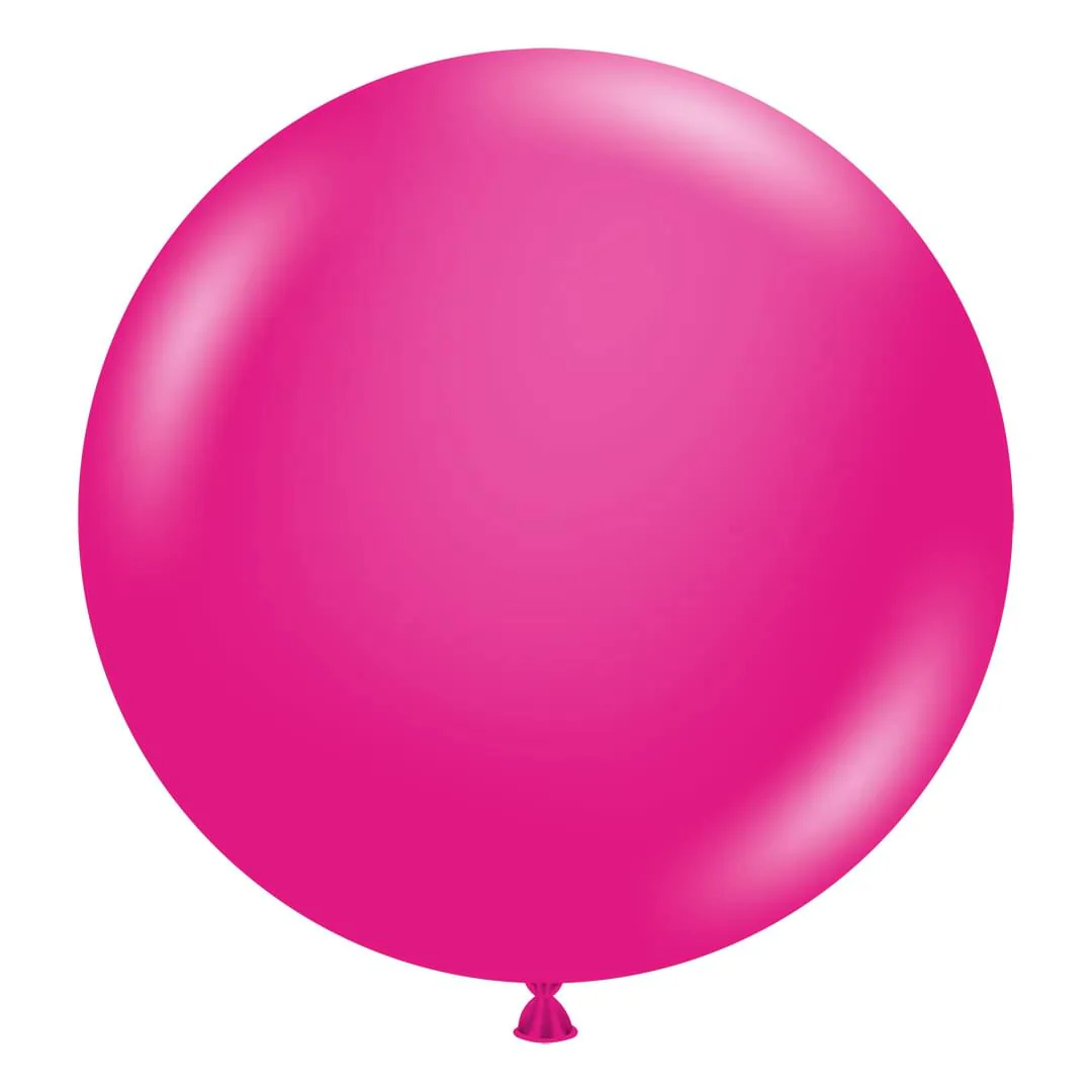 Tuftex Design Hot Pink Latex Balloon - Various Sizes - Image 2