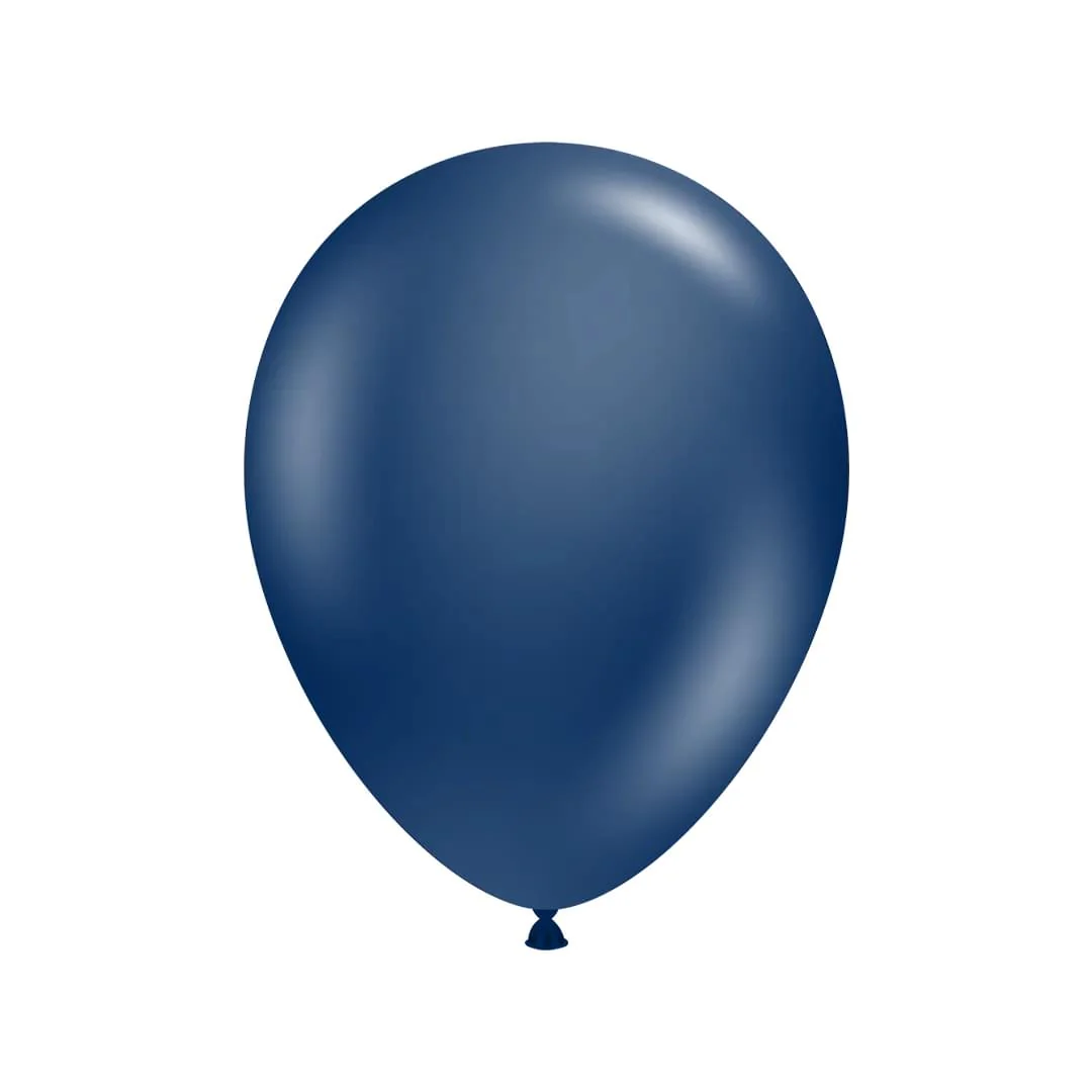 Tuftex Metallic Midnight Blue Latex Balloon - Various Sizes - Image 3