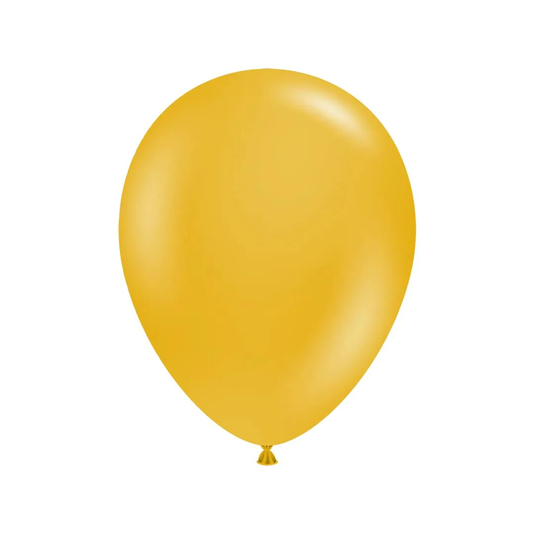 Tuftex Design Mustard Latex Balloon - Various Sizes - Image 3