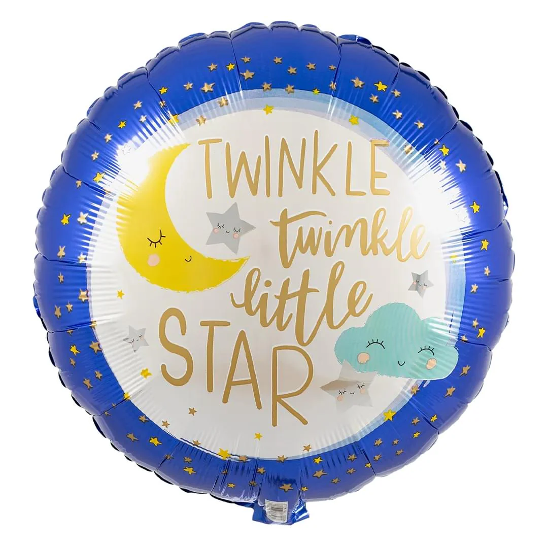 Anagram Twinkle Little Star 18" Circle Foil Balloon (1)
